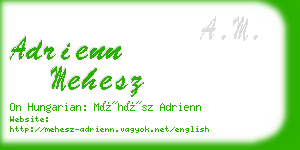 adrienn mehesz business card